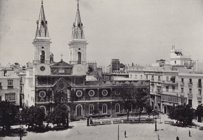 カディス：Plaza de la Constitucion（モノクロ写真 作： Spanish Photographer