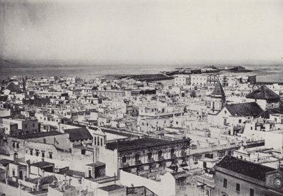 カディス：タビラの塔からの全景（モノクロ写真 作： Spanish Photographer