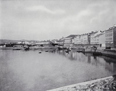 コルーニャ、全景（モノクロ写真） 作： Spanish Photographer