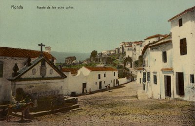 スペイン、ロンダ、8つの噴水の泉（カラー写真） 作： Spanish Photographer