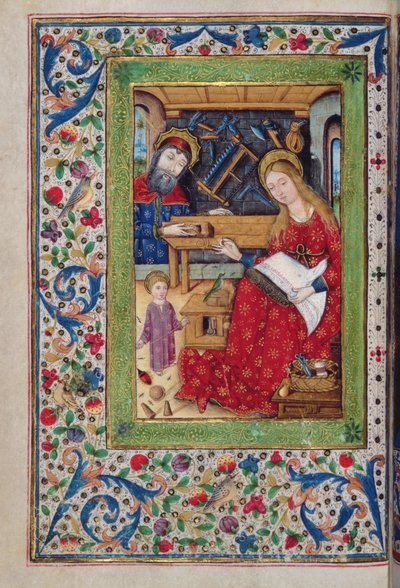 追加 18193 f.48v The Holy Family in Joseph