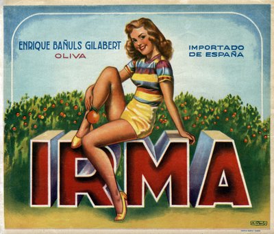 スペイン・バレンシア産オレンジの広告画像「イルマ」。 作： Spanish School