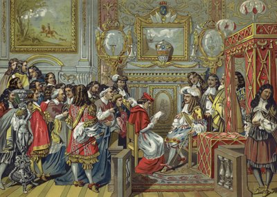 フランスのルイ14世の内閣 作： Spanish School