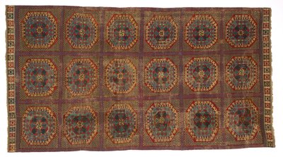 トルコ柄のカーペット、c.1450-1500（ウール） 作： Spanish School