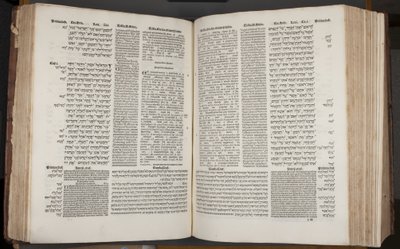 Arnao Guillen de Brocarが印刷したComplutensian Polyglot Bible(彫刻) 作： Spanish School
