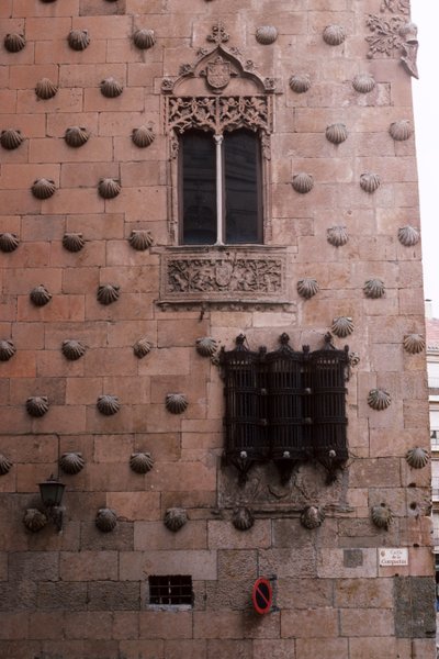Casa de las Conchas」外観の詳細（写真 作： Spanish School