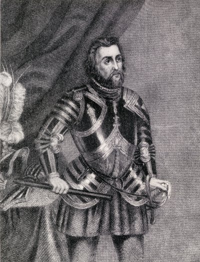 エルナンコルテス、マルケスデルバジェデオアハカ（1485-1547） 作： Spanish School