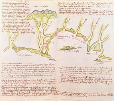 エクアドルのガロ島、1530〜41年頃（ベラム） 作： Spanish School