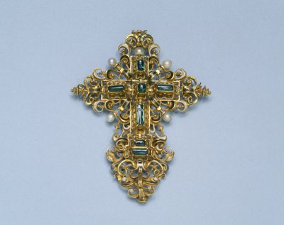 十字架のペンダント、1550-1600 作： Spanish School