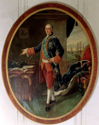 Caballero Teodoro de Croix（1730-92）ペルーとチリの総督の肖像 作： Spanish School
