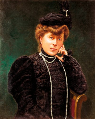 マリア・デル・カルメン・ビジャエルモサ公爵夫人の肖像（1815-1905年）。匿名の絵画。19世紀末。 作： Spanish School
