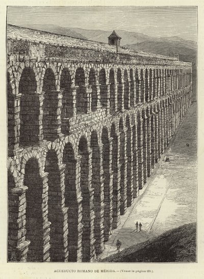 メリダのローマ水道橋 作： Spanish School