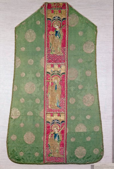 スペイン語Chasuble、c.1425-50（刺繍入りシルク） 作： Spanish School