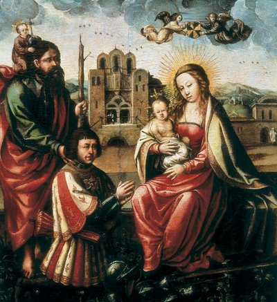 クリストファー・コロンブスの聖母（クリストファー・コロンブス、クリストフォロ・コロンボ 作： Spanish School