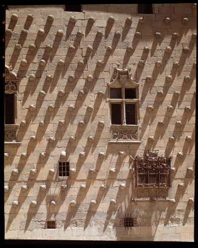 ゴシック様式のファサードの眺め（1493-1517年 作： Spanish School