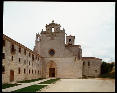 エル・シドとドナ・ヒメナの遺骨が眠るサン・ペドロ・デ・カルデナ修道院の眺め 作： Spanish School