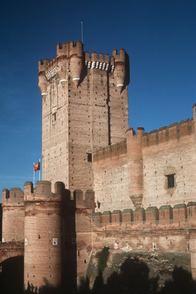 城の眺め、1453年築 作： Spanish School