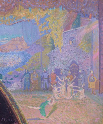 アイルランドの精神のダンス、アルハンブラミュージックホール、1910 作： Spencer Frederick Gore