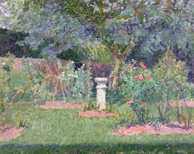 ハーティングフォードベリーの庭、1908年 作： Spencer Frederick Gore