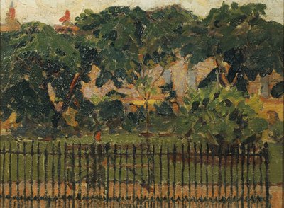 公園の手すり、モーニングトンクレセント 作： Spencer Frederick Gore