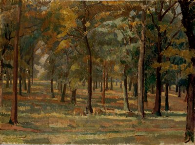 リッチモンド公園、1914 年 作： Spencer Gore