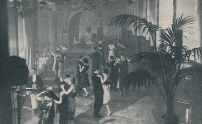 地下の喜びのホールでのダンス、歌、夕食、c1935 作： Sport and General