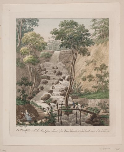 MønのLiselundの滝 作： Søren L. Lange