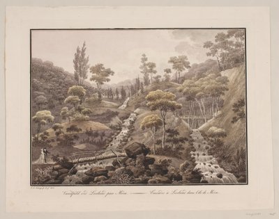 MønのLiselundの滝 作： Søren L. Lange