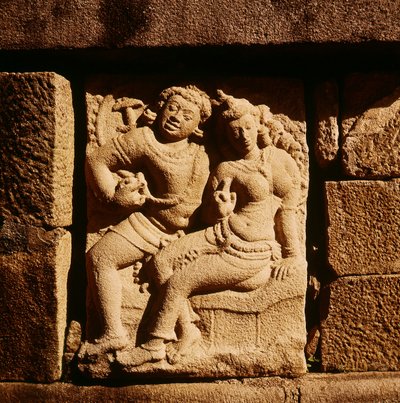 イスルムニヤでのミスナ夫婦の救済 作： Sri Lankan School