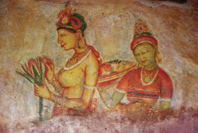 岩の要塞からのクラウドダムセル（詳細） 作： Sri Lankan School