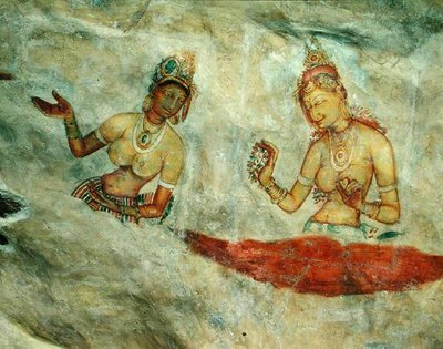 岩の要塞からのクラウドダムセル（詳細） 作： Sri Lankan School