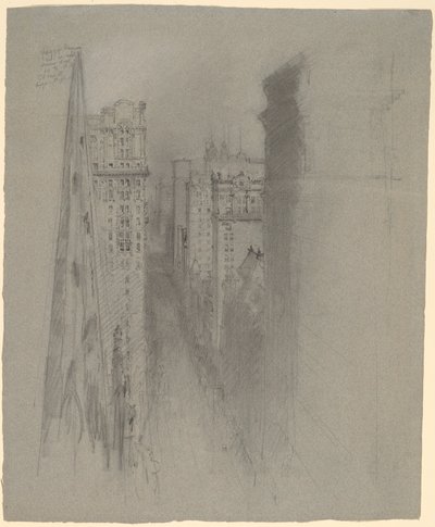 トリニティ教会からブロードウェイを北へ 作： Stanford White