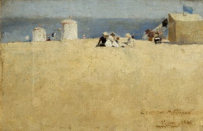 ビーチシーン、セントアイブス 作： Stanhope Alexander Forbes