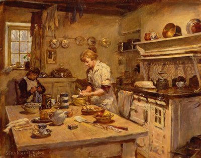 台所に 作： Stanhope Alexander Forbes