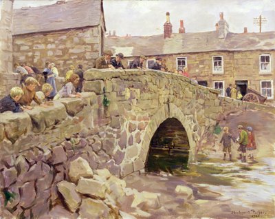 橋の上で 作： Stanhope Alexander Forbes