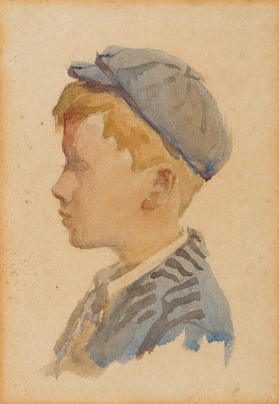 アレックの肖像」 1904年頃 （紙に水彩画 作： Stanhope Alexander Forbes
