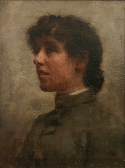 画家の妻、エリザベス・フォーブスの肖像 作： Stanhope Alexander Forbes