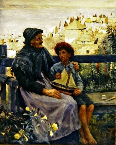 海の子」（油彩・キャンバス） 作： Stanhope Alexander Forbes