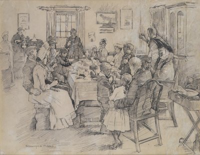 花嫁の健康（インク・紙 作： Stanhope Alexander Forbes