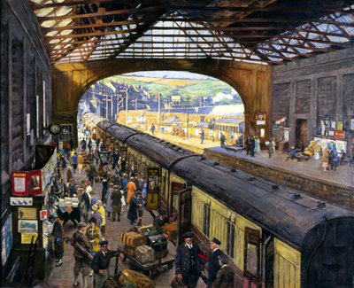 ペンザンス駅（コーンウォール州）のターミナス 作： Stanhope Alexander Forbes