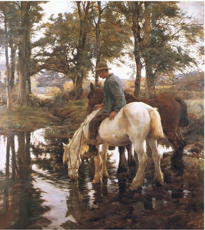 酒場（カラーリトグラフ 作： Stanhope Alexander Forbes