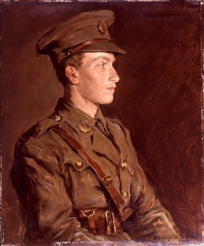 ウィリアム・アレクサンダー・スタンホープ・フォーブス（1893年5月26日-1916年9月3日）1916年（油彩・キャンバス） 作： Stanhope Alexander Forbes