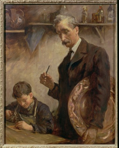 若い見習い、ニューリンコッパーワークス 作： Stanhope Alexander Forbes