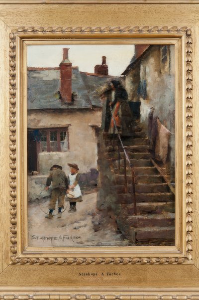 ニューリンストリートの子供たち 作： Stanhope Forbes