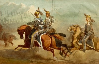 騎兵隊、イラスト：Stanislao Grimaldi del Poggetto 作： Stanislas Grimaldi del Poggetto