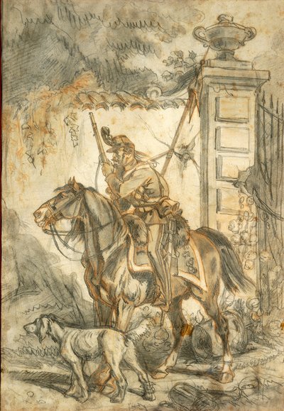 パトロール中のランサーズ（イラスト：Stanislao Grimaldi del Poggetto 作： Stanislas Grimaldi del Poggetto