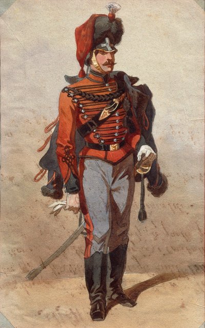 スタニスラオ・グリマルディ・デル・ポゲットの描いたユニフォームの研究 作： Stanislas Grimaldi del Poggetto