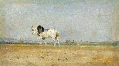 畑の鋤馬 作： Stanislas Lepine