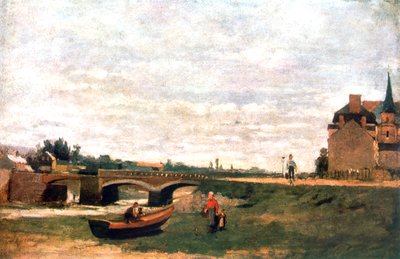 村の眺め、c1855-1892 作： Stanislas Lepine
