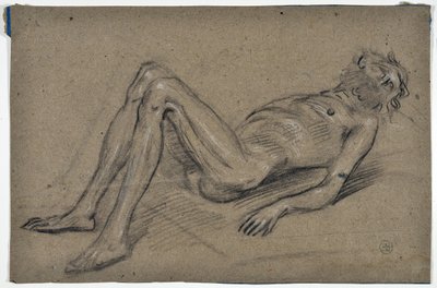 あごひげを生やした男の習作（絵） 作： Stanislas Torrents y de Amat